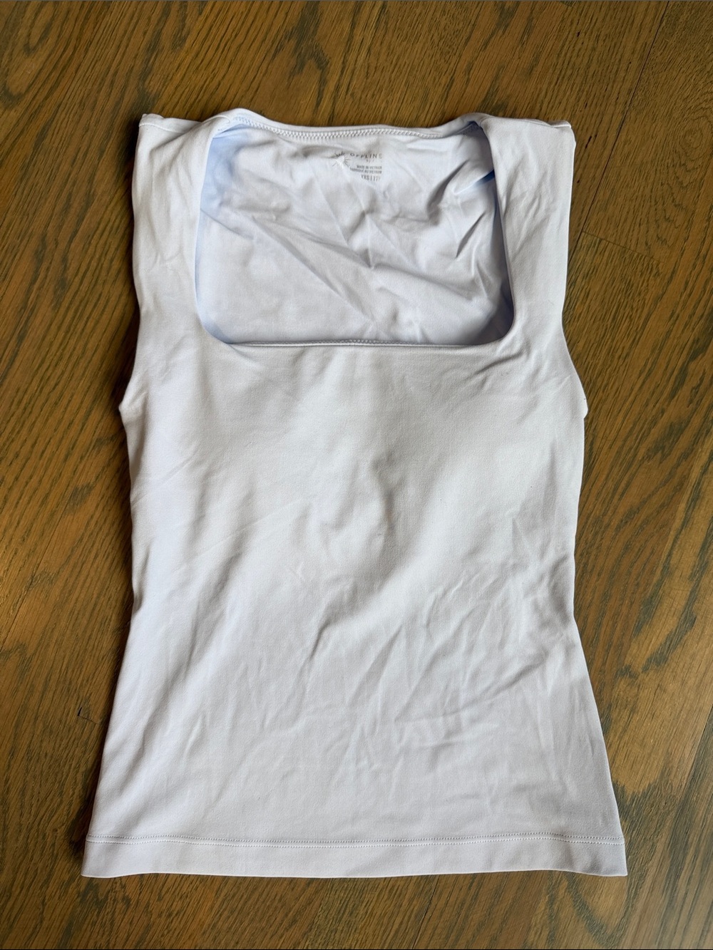 Square Neck Camisole Tank Top - Light Blue